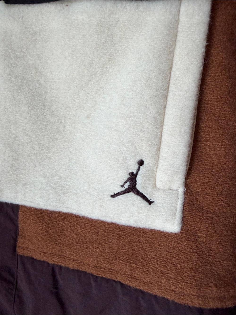 Jordan Men’s Brown & Cream Utility Jacket with Black Pocket Accents - Picture 4 of 4